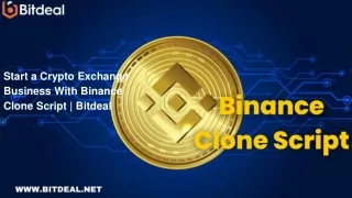 start a crypto exchange business with binance clone script bitdeal