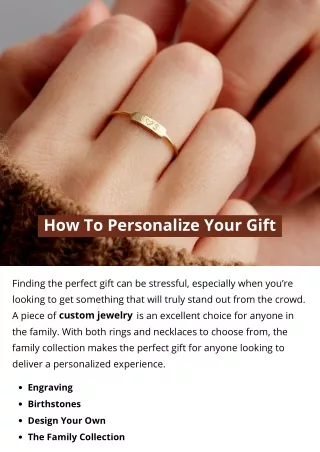 how to personalize your gift