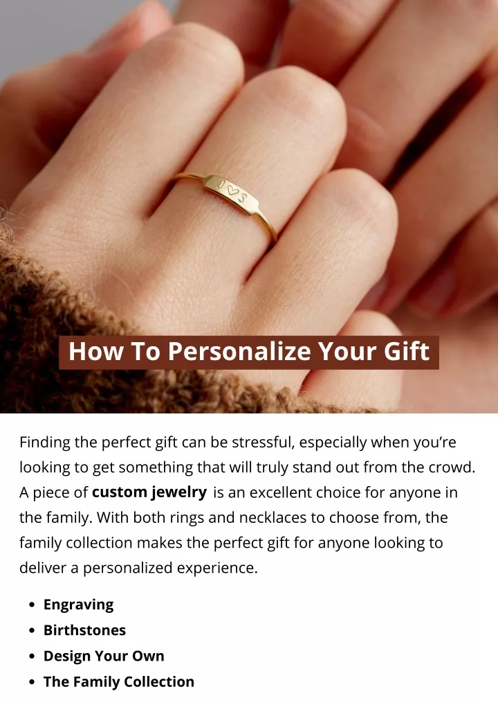 how to personalize your gift