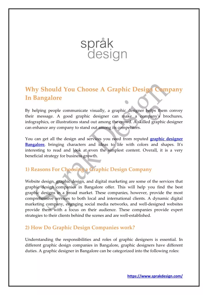 why should you choose a graphic design company