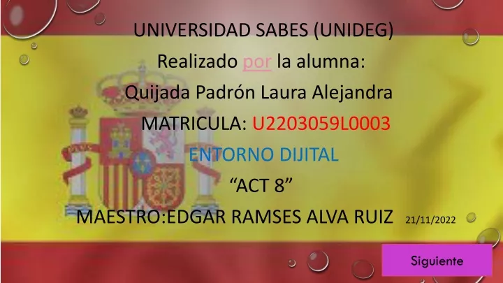 universidad sabes unideg realizado por la alumna