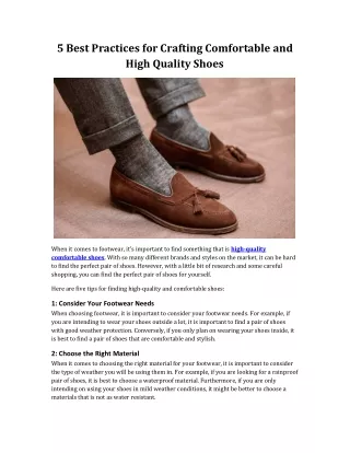 High quality comfortable shoes