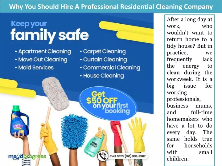 why you should hire a professional residential cleaning company