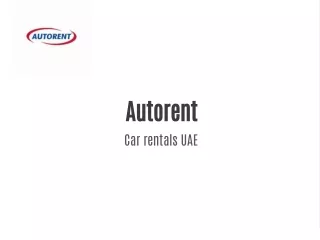 Cars for rent in Dubai