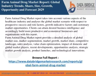 Farm Animal Drug Market