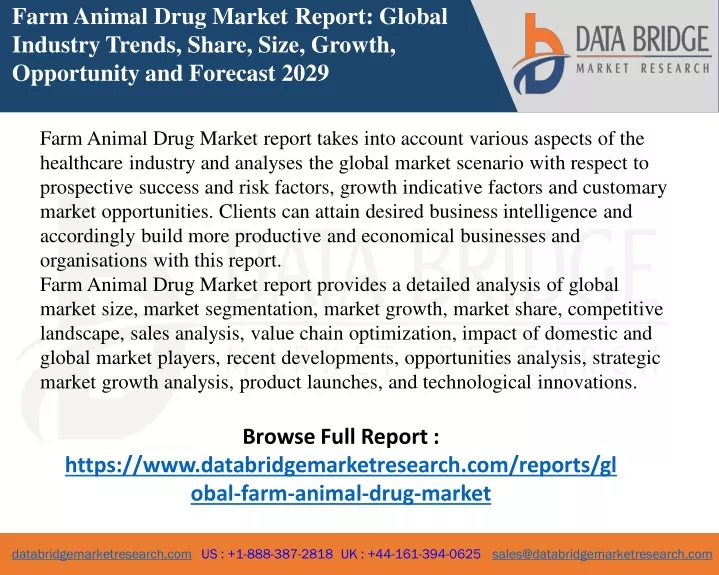 farm animal drug market report global industry
