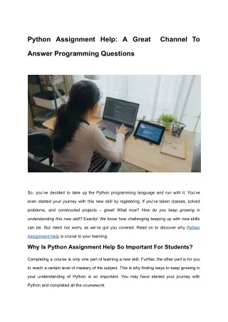 python assignment help a great