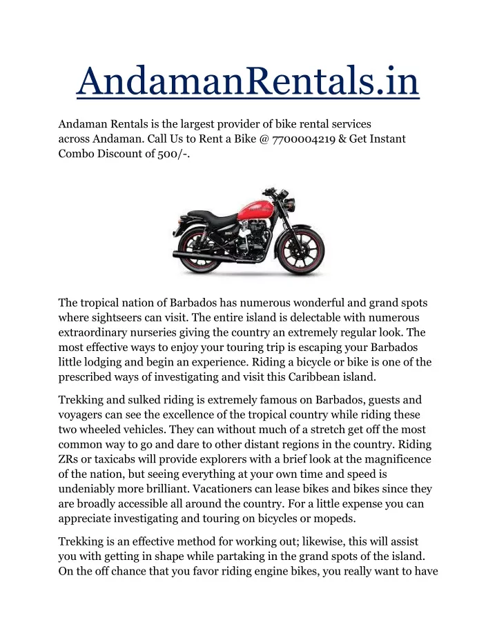 andamanrentals in