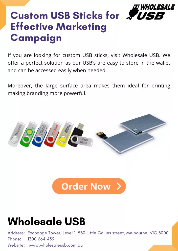 custom usb sticks for effective marketing campaign