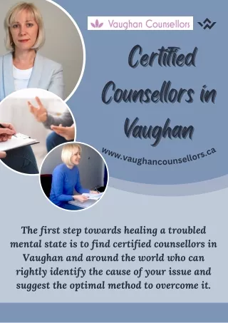 Find Certified Counsellors in Vaughan With Effective Approach