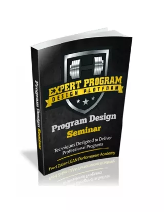 Expert Program Design™ PDF eBook Download Free