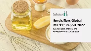 emulsifiers global market report 2022 market size