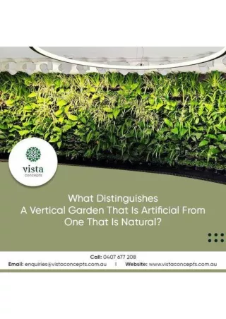 Living Green Walls & Vertical Gardens