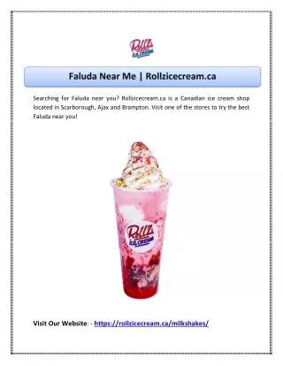 searching for faluda near you rollzicecream