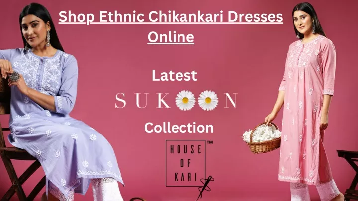 shop ethnic chikankari dresses online