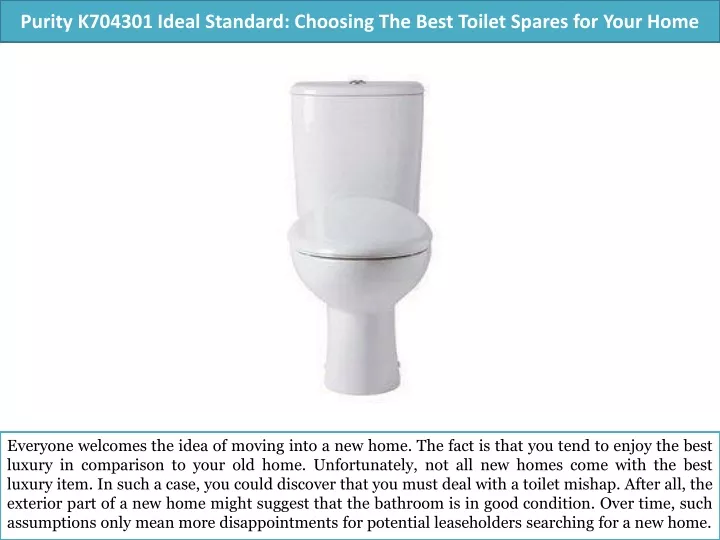 purity k704301 ideal standard choosing the best toilet spares for your home