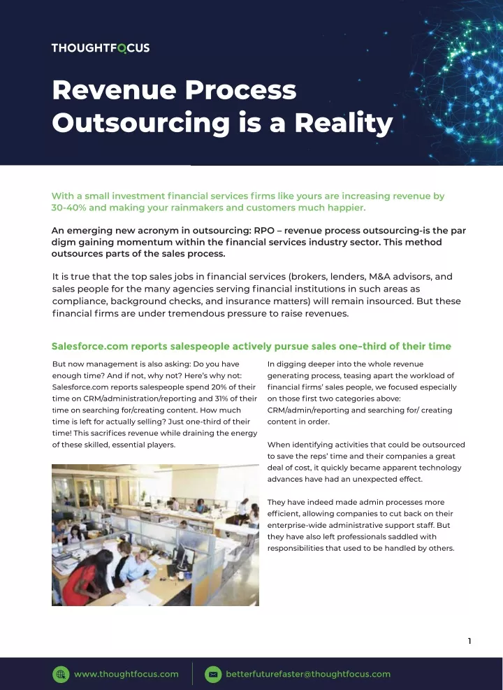 revenue process outsourcing is a reality