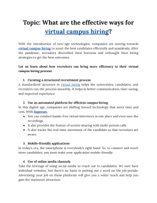 PDF _ What are the effective ways for virtual hiring!