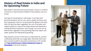History of Real Estate in India and Its Upcoming Future