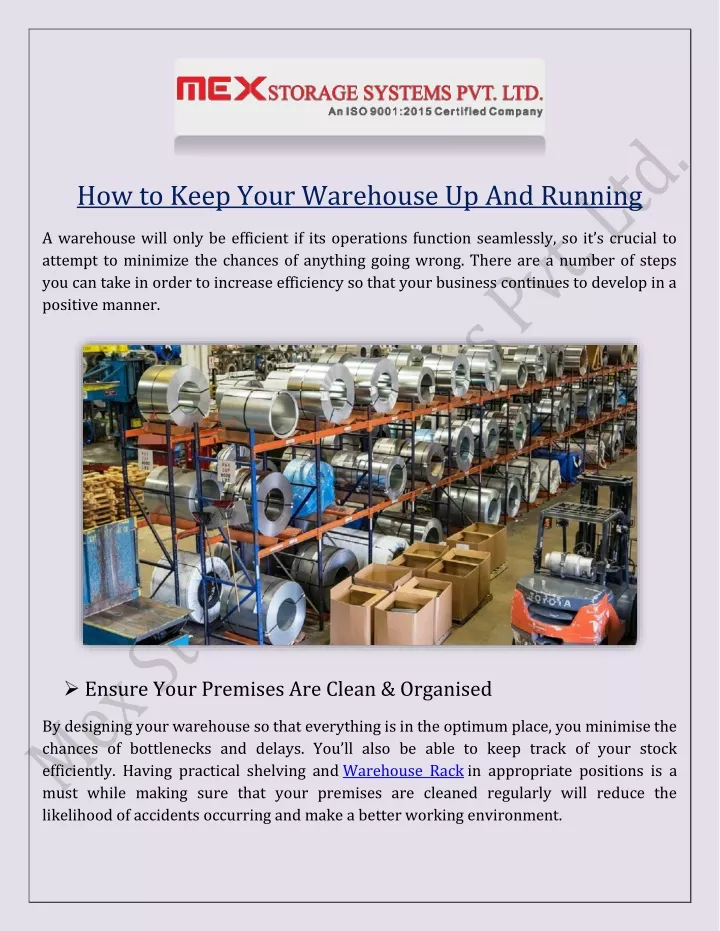 how to keep your warehouse up and running