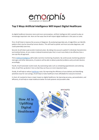 top 5 ways artificial intelligence will impact