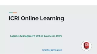icri online learning
