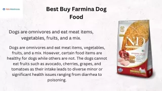Buy Farmina Dog Food for Your Pets