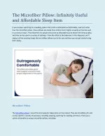 The Microfiber Pillow: Infinitely Useful and Affordable Sleep Item - slide 1