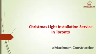 Best Christmas Light Installation Service in Toronto