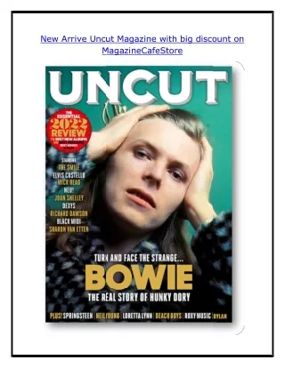New Arrive Uncut Magazine with big discount on MagazineCafeStore