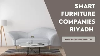 smart furniture companies Riyadh