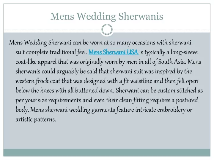 mens wedding sherwanis
