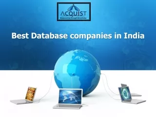best database companies in india