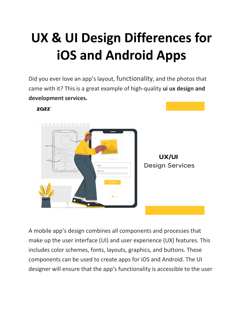 Ios Ux Design PPT - UX & UI Design Differences for iOS and Android Apps PowerPoint ...