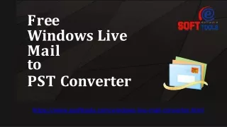 Free Windows Live Mail to PST Converter