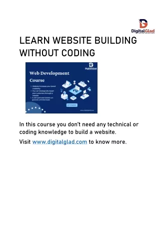 LEARN WEBSITE BUILDING