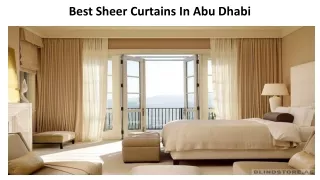 Sheer Curtains  blindstore.ae