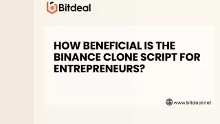 how beneficial is the binance clone script
