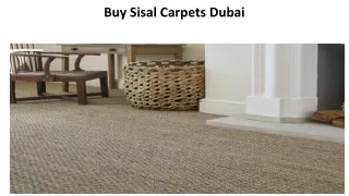 Buy Sisal Carpets Dubai