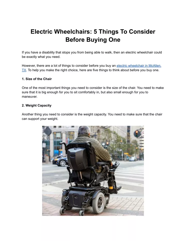 electric wheelchairs 5 things to consider before
