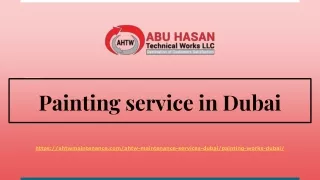 Painting service in Dubai