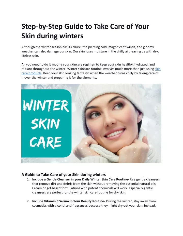 step by step guide to take care of your skin