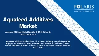 Aquafeed Additives Market Growth, Key Drivers and Forecast