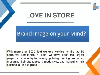 Brand Image on your Mind