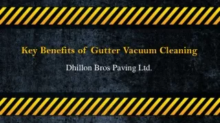 Key Benefits of Gutter Vacuum Cleaning