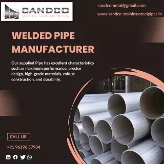 Welded Pipe | ERW Pipe | Large Diameter Pipe | Nickel Alloy Pipe - Sandco Metal