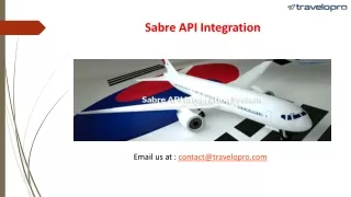 Sabre API Integration