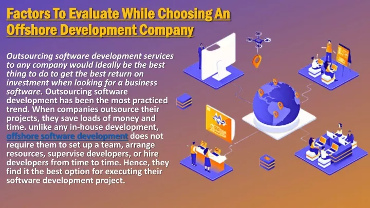 factors to evaluate while choosing an offshore development company