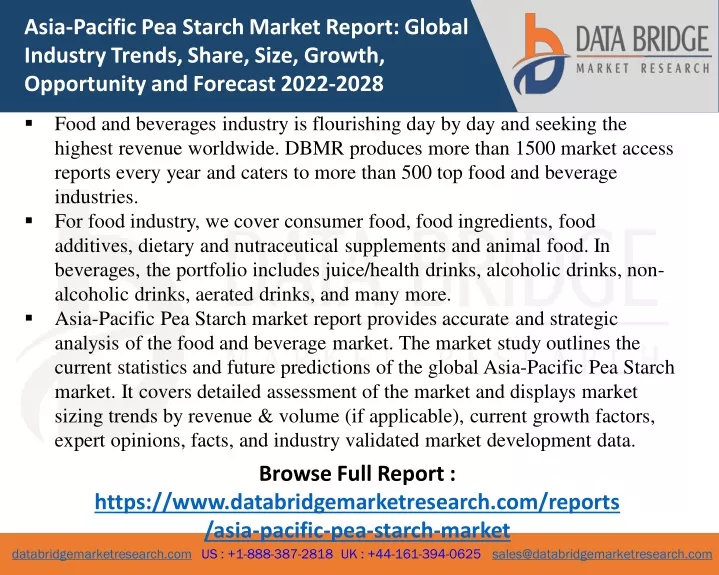 asia pacific pea starch market report global