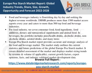 Europe Pea Starch Market